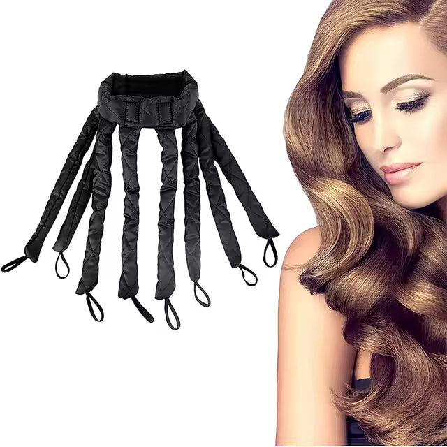 Jofelz Beauty Silk Heatless Hair Curler Set - No Heat Ribbon Roller with Scrunchies & Clip
