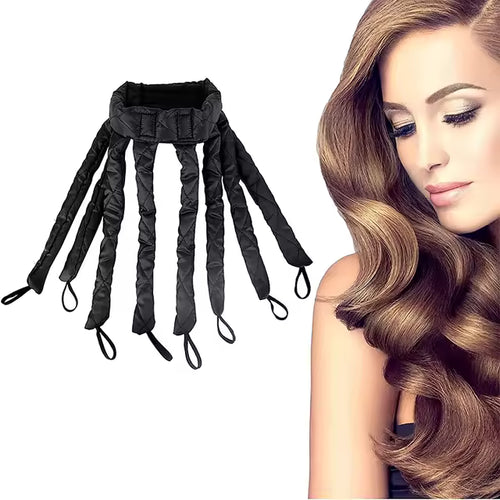 Jofelz Beauty Silk Heatless Hair Curler Set - No Heat Ribbon Roller with Scrunchies & Clip